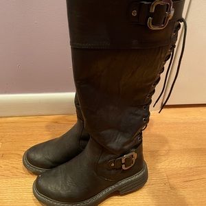 Wanted Lace Up Tall Boot
